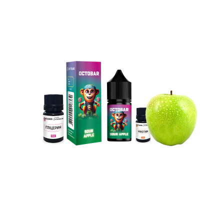 Набір для самозамішування Octobar NFT Sour Apple (Кисле Яблуко, 50 мг, 10 мл)