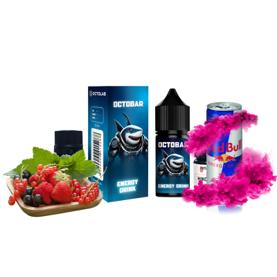 Набор для самозамеса Octobar NFT HARD Energy Drink (Энергетик, 65 мг, 30 мл)