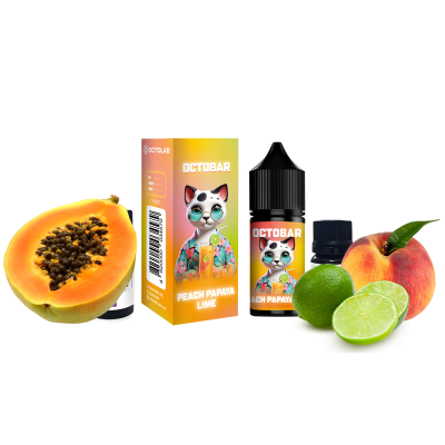 Набор для самозамеса Octobar NFT HARD Peach Papaya Lime (Персик Папайя Лайм, 65 мг, 30 мл)
