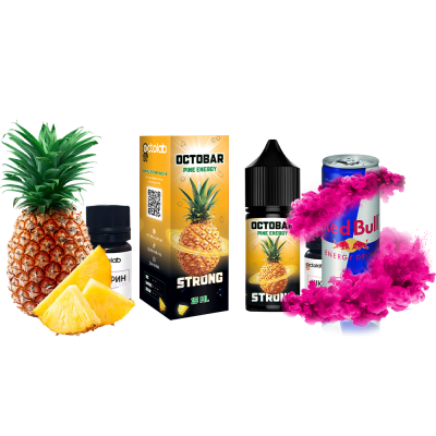 Набор для самозамеса Octobar Strong Pine Energy (Ананас Энергетик, 50 мг, 30 мл)