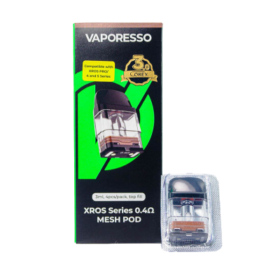 Картридж Vaporesso Xros Series COREX 3.0 0.4 Ом 3 мл Картридж Vaporesso Xros Series COREX 3.0 0.4 Ом 3 мл