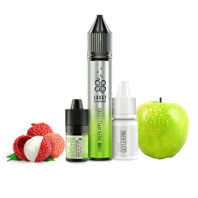 Набір для самозамішування Lucky Chrome Green Apple Lychee (Зелене Яблуко Лічі, 65 мг, 30 мл)