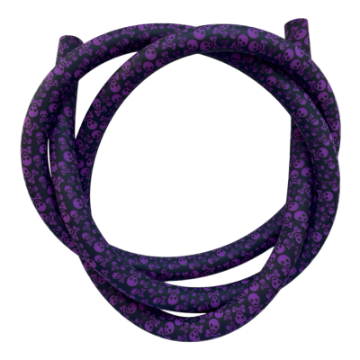 Силіконовий шланг для кальяну Skull Violet (Черепа Фіолетовий)
