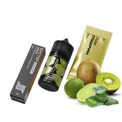 Набір для самозамішування Chaser Lux Kiwi Aloe Lime (Ківі Алое Лайм, 50 мг, 30 мл)