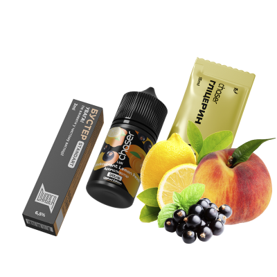 Набір для самозамішування Chaser Lux Blackcurrant Lemon Peach (Смородина Лимон Персик, 65 мг, 30 мл)