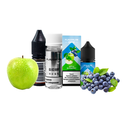 Набор для самозамеса Flavorlab Ripe Apple Blueberry (Яблоко Черника, 50 мг, 30 мл)