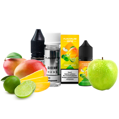 Набір для самозамішування Flavorlab Ripe Mango Apple Lime (Манго Яблуко Лайм, 50 мг, 30 мл)