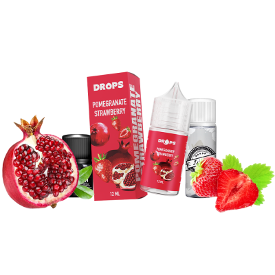 Набор для самозамеса Hype Drops Pomegranate Strawberry (Гранат Клубника, 50 мг, 30 мл)