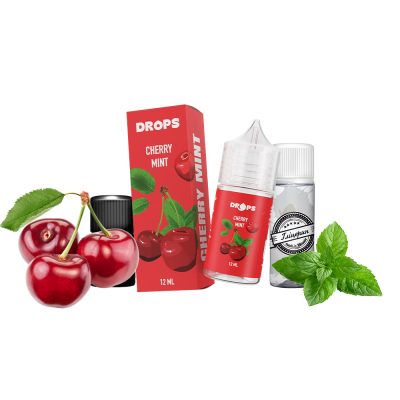 Набор для самозамеса Hype Drops Cherry Mint (Вишня Мята, 50 мг, 30 мл)