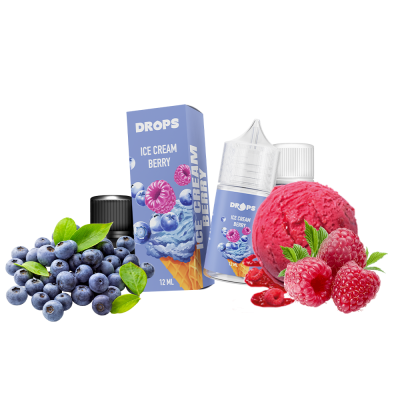 Набір для самозамішування Hype Drops Ice Cream Berry (Ягідне морозиво, 50 мг, 30 мл)