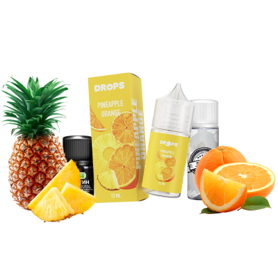 Набор для самозамеса Hype Drops Pineapple Orange (Ананас Апельсин, 50 мг, 30 мл)