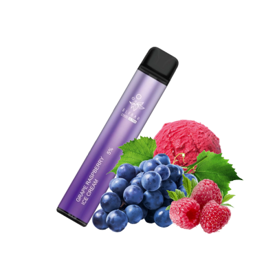 Elf Bar 1500 Ultra Grape Raspberry Ice Cream (Виноград Малина Мороженое) Одноразовый POD
