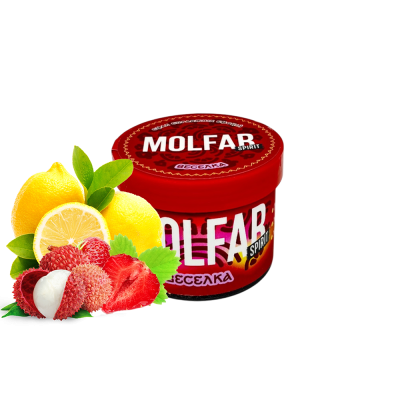 Тютюн Molfar Spirit Line Веселка (Полуниця Лічі Лимон, 40 г)