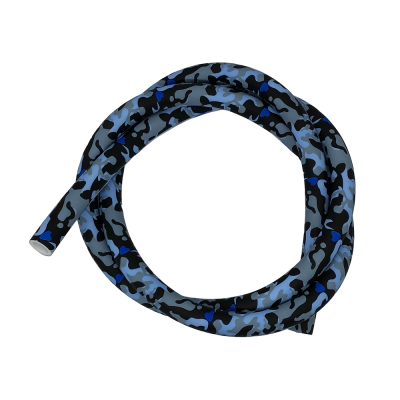 Силиконовый шланг для кальяна AMY Camouflage Leopard Blue (Синий)