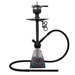 Кальян Amy Deluxe 038R black (чорний, повний комплект)