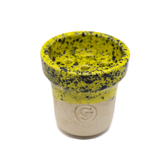 Глиняна чаша GrynBowls Accent White Yellow (Жовта)