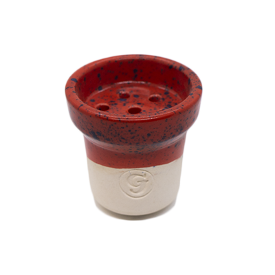 Глиняная чаша GrynBowls Accent White Red (Красный)