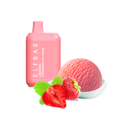 Elf Bar LB5000 Strawberry Ice Cream (Клубничное Мороженное) Одноразовый POD