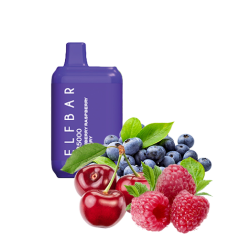 Elf Bar LB5000 Blueberry Raspberry Cherry (Чорниця Малина Вишня) Одноразовий POD
