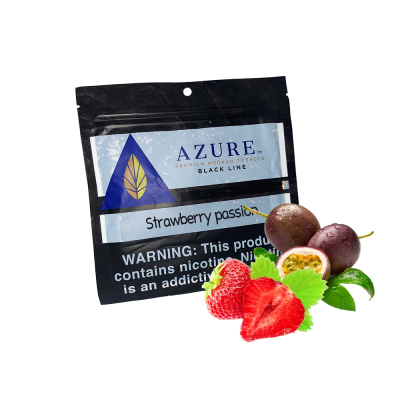 Табак Azure Black Strawberry passion (Клубника маракуйя, 100 г)