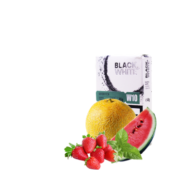 Табак Black&White W10 Qudditch (арбуз дыня мята клубника, 40 г)