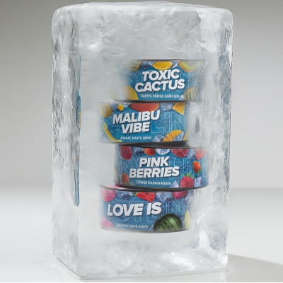 Тютюн 420 Frost Line Berry zen (Лемонграс Чорниця Малина, 100 г)
