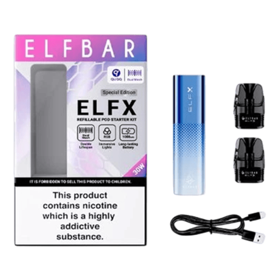 Elf Bar ELFX Gray (Сірий, з картриджем) Багаторазовий POD