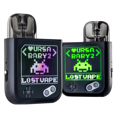 Lost Vape Ursa Baby 2 900 Tech Pink x Fancy Maze (Розово-белый, с картриджем) Многоразовый POD