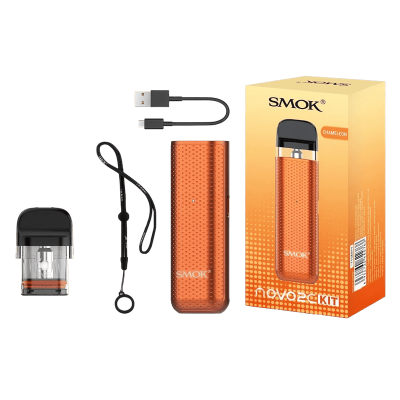 Smok Novo 2C 800 Silver Red (Красный с серым, с картриджем) Многоразовый POD