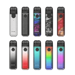 Smok Novo 4 Mini 900 Silver Red Cobra (Серебристо-Красный, с картриджем) Многоразовый POD