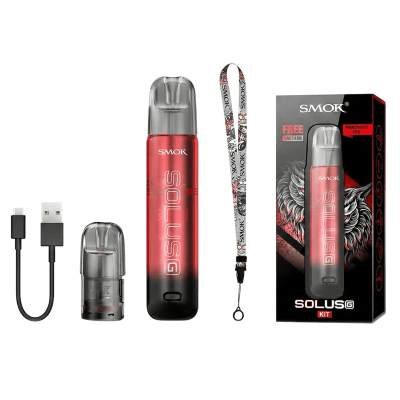 Smok Solus G Kit 700 Transparent Blue (Синий, с картриджем) Многоразовый POD