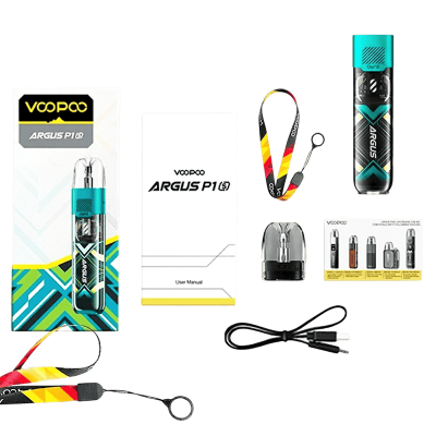 Voopoo Argus P1s 800 Cyber Green (Зелёный, с картриджем) Многоразовый POD