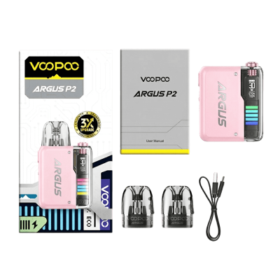 Voopoo Argus P2 Pod Kit 1100 Neon Blue (Синій, з картриджем) Багаторазовий POD