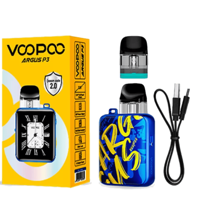 Voopoo Argus P3 1500 Grey Leather (Сірий, з картриджем) Багаторазовий POD