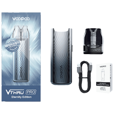 Voopoo V.THRU Pro Kit 900 Space Grey (Серый, с картриджем) Многоразовый POD