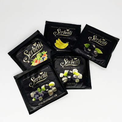 Тютюн Serbetli Raspberry Peach Blueberry (Малина Персик Чорниця, 100 г)