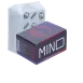 Ореховый уголь для кальяна Mind (1 кг, 72 шт, р25)