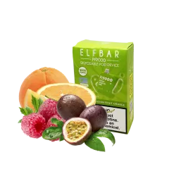 Elf Bar Pi9000 Raspberry passion fruit orange (Малина Маракуя Апельсин) Одноразовий POD