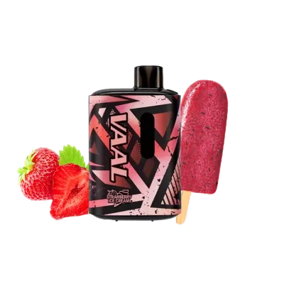 VAAL E5000 Strawberry ice cream (Полуничне морозиво) Одноразовий POD