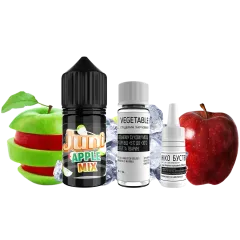 Набір для самозамішування Juni Silver Ice Apple Mix (Яблучний Мікс Льод, 50 мг, 30 мл)