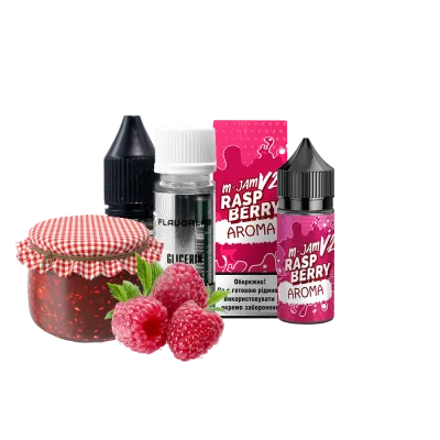 Набір для самозамішування Flavorlab M-Jam V2 Raspberry (Малина, 50 мг, 30 мл)