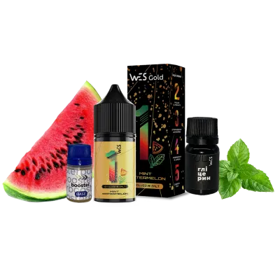 Набір для самозамішування WES Gold Mint&Watermelon (М'ята Кавун, 50 мг, 30 мл)