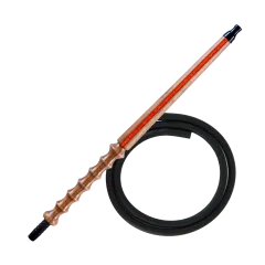 Мундштук для кальяну з дерева Karma Hookah Line Orange + шланг Soft Touch (Помаранчевий)