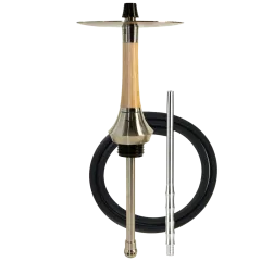 Кальян Totem Hookah Monolit Ultra Wood Pure (бежевий, базовий комплект, сталевий мундштук)