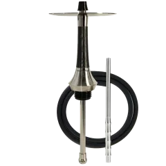 Кальян Totem Hookah Monolit Ultra Wood Black (чорний, базовий комплект, сталевий мундштук)