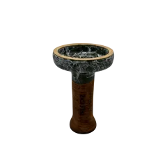 Глиняна чаша 2x2Hookah Flat Dark Green Black (Темно-зелений з чорним)