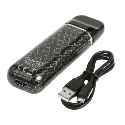 Smok Novo 3 800 Black Carbon Fiber (Чёрный, с картриджем) Многоразовый POD