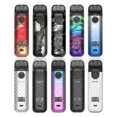 Smok Novo 4 800 Black Stabilizing Wood (Чёрный с коричневым, с картриджем) Многоразовый POD